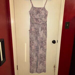 Cynthia Rowley Pink & Gray Casual Maxi Dress
